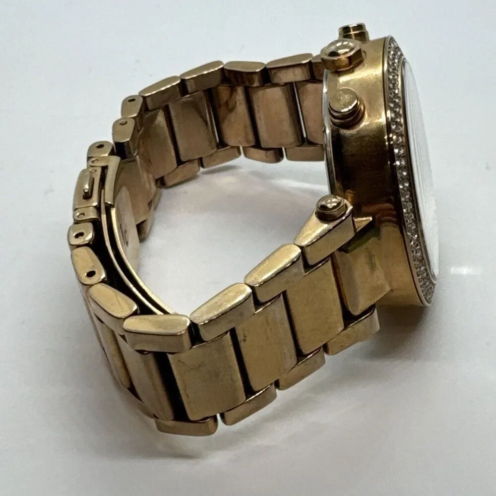 Michael Kors Parker MK5491 Women Rose Gold Analog Dial Quartz Wrist Watch JNA613